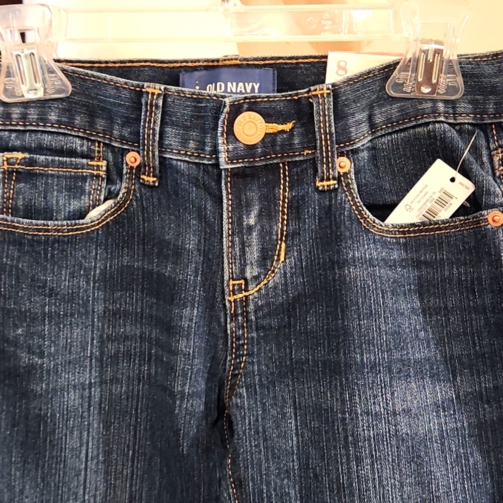 NEW OLD NAVY STANDARD DENIM JEANS BOOT-CUT SIZE 8 REG. $17.00 - Picture 3 of 8